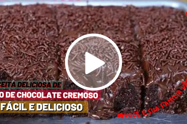 Como Fazer Bolo de Chocolate Cremoso: Confira essa receita de Bolo de Chocolate Cremoso, Receita Fácil e Deliciosa