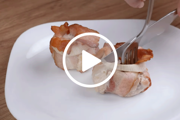 Lombo com Bacon: A melhor forma de comer bacon é assim, fica incrível